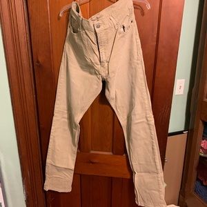 Levi’s 513 light brown denim jeans 36x34